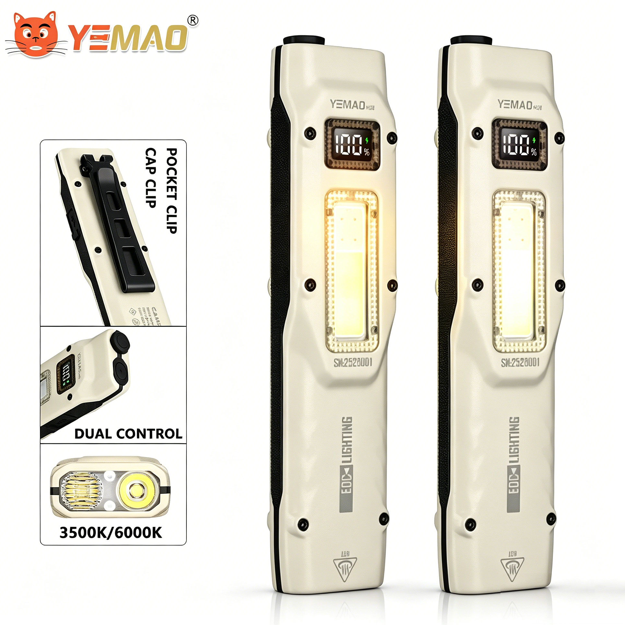 Lighting Fixture Outdoor - Tragbare 880LM YEMAO M28 Ultradünne taktische