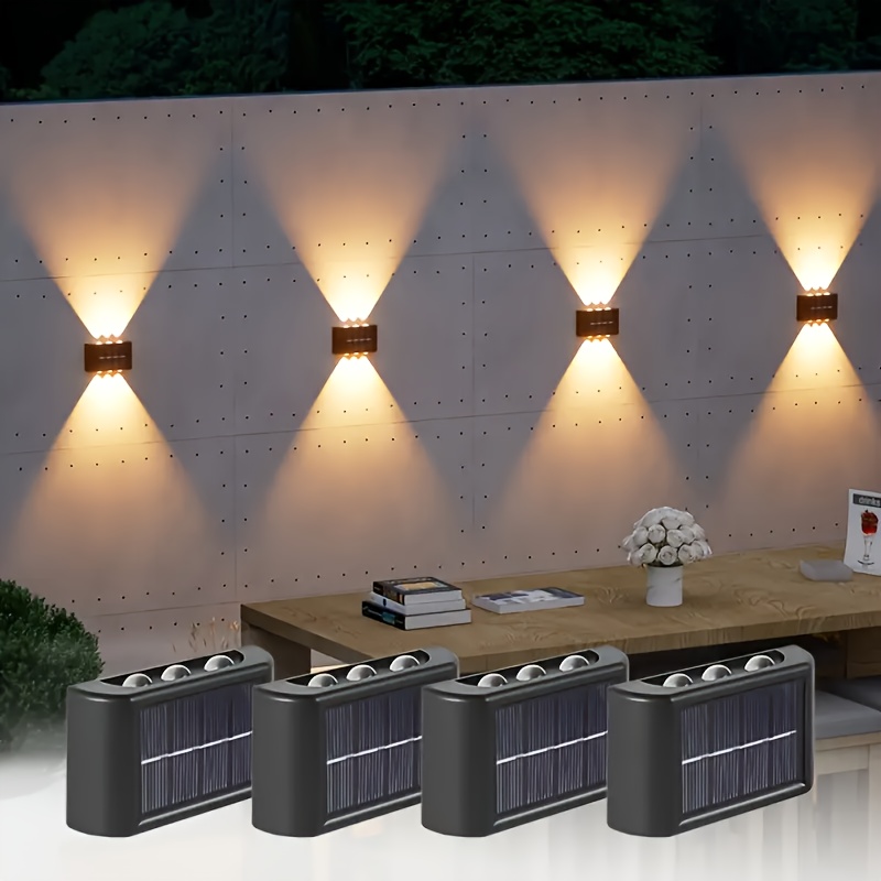 Lighting Fixture Outdoor - LED Solarleuchte für Außen, Wasserdichte Solar-Wandlampe