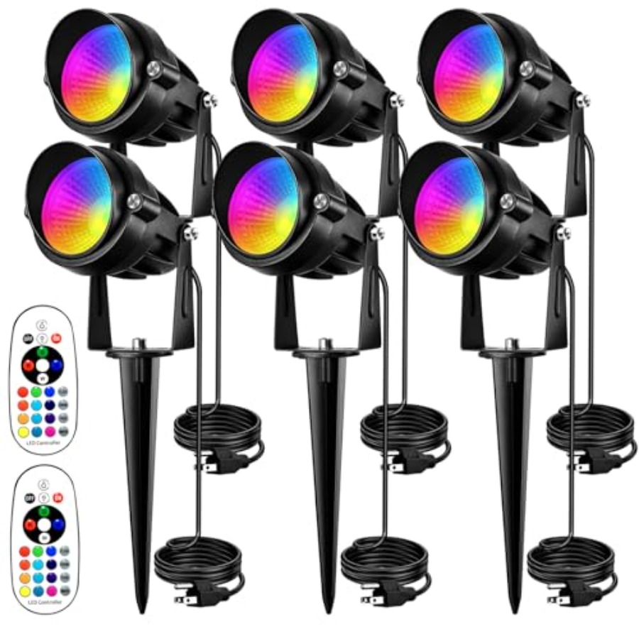 Color Changing Outdoor - RGB-Außenstrahler 10W LED-Landschaftsbeleuchtung mit 16 Farbwechseln