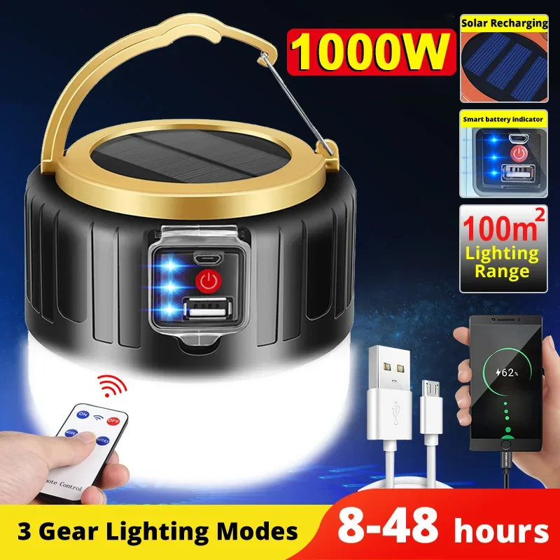 Outdoor Lighting Solar Panel - LED Solar Camping Licht Power Bank