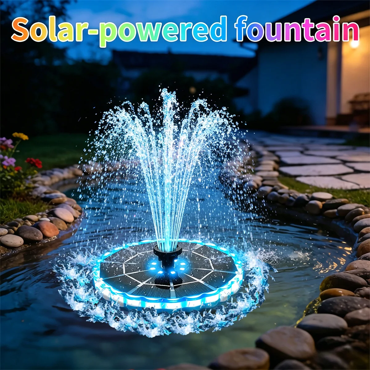 Outdoor Lighting Traditional - 3,5W Solar-Springbrunnen für Garten und Teich,