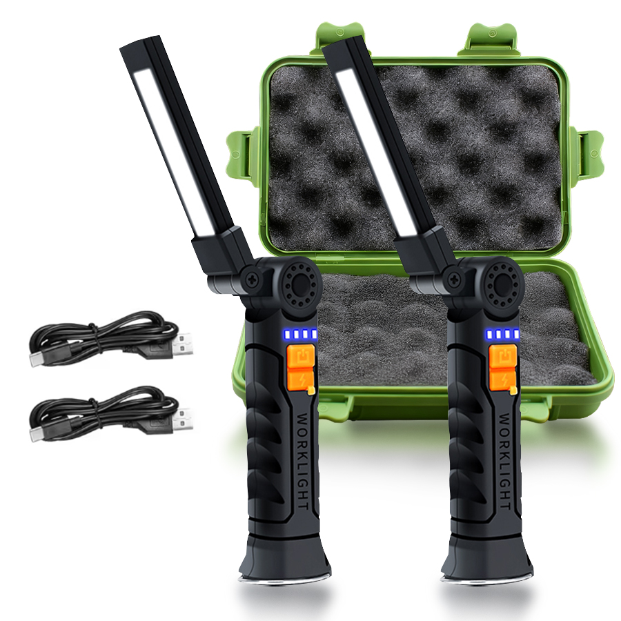 Outdoor Lighting Portable - Tragbare LED-COB-Suchscheinwerfer mit Magnet und Haken,