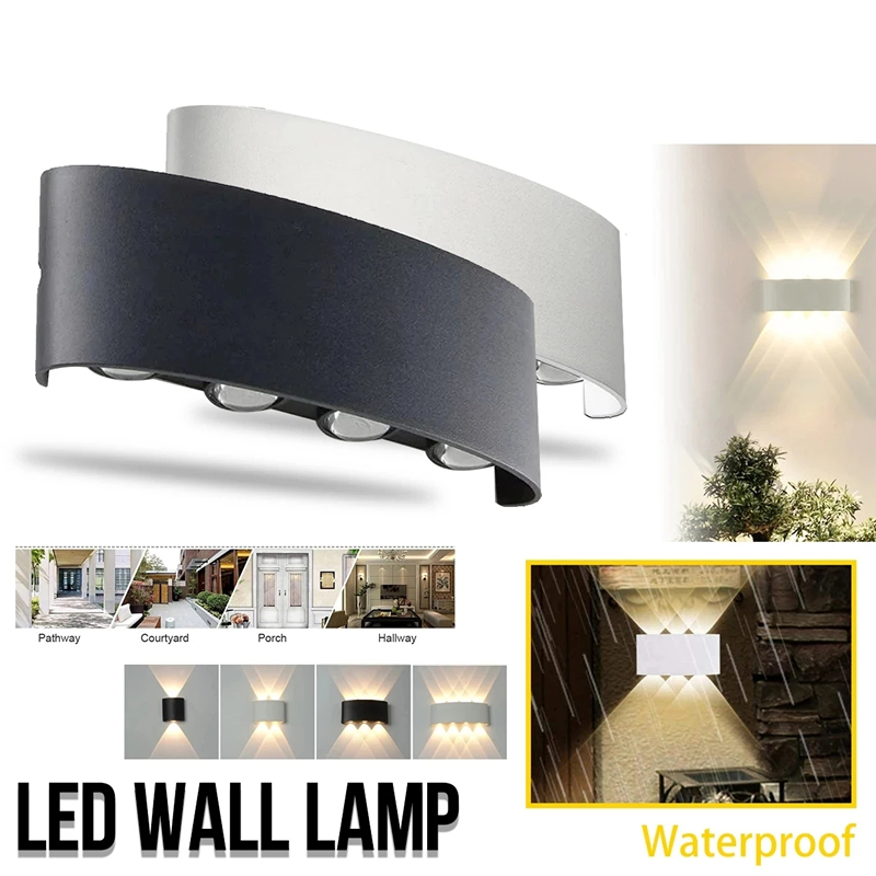 Xl Outdoor Lighting - Moderne Led Wand Lampe Outdoor Treppen