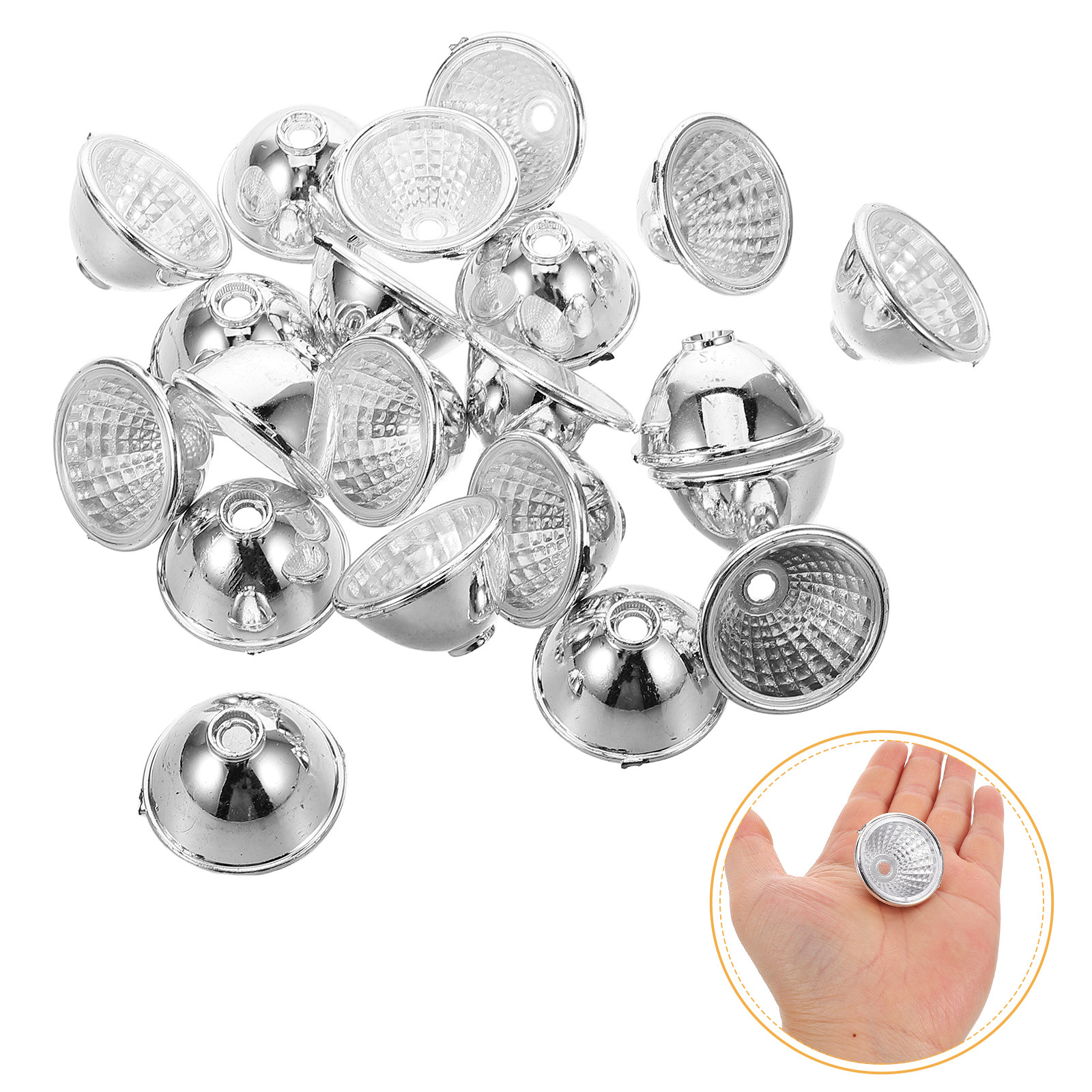 Outdoor Lighting Diy - 100 Stück solarbetriebene Lichtperlen, Tieraugen, DIY-Kunststoff-Scheinwerfer-Lampenschirm,