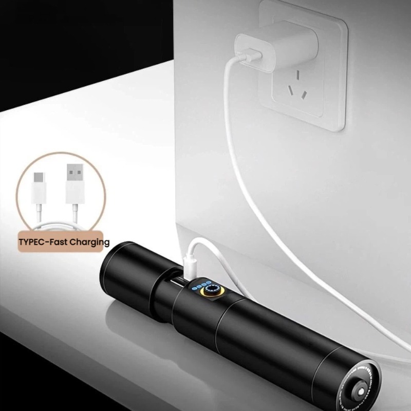 Starke LED-Taschenlampe, Typ-C – Outdoor Lighting Portable Bewertung und Preis