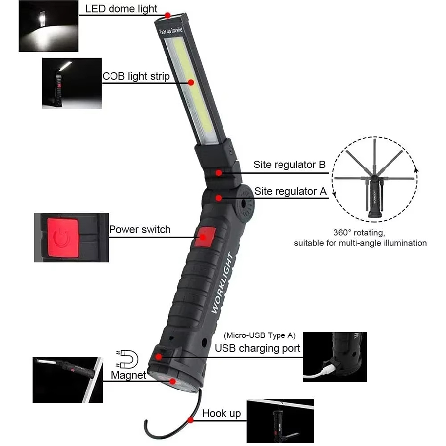 Tragbare LED-Taschenlampe mit  – Lighting Fixture Outdoor Bewertung und Preis