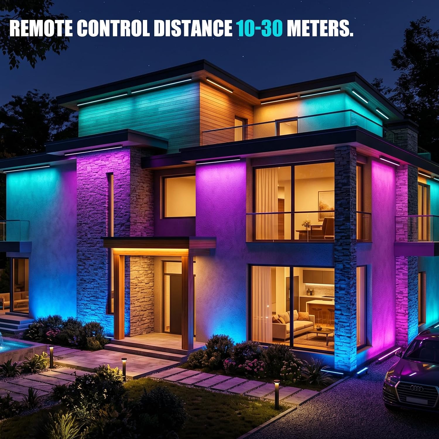 2er-Pack RGB Wandfluter 100W O – Color Changing Outdoor Bewertung und Preis