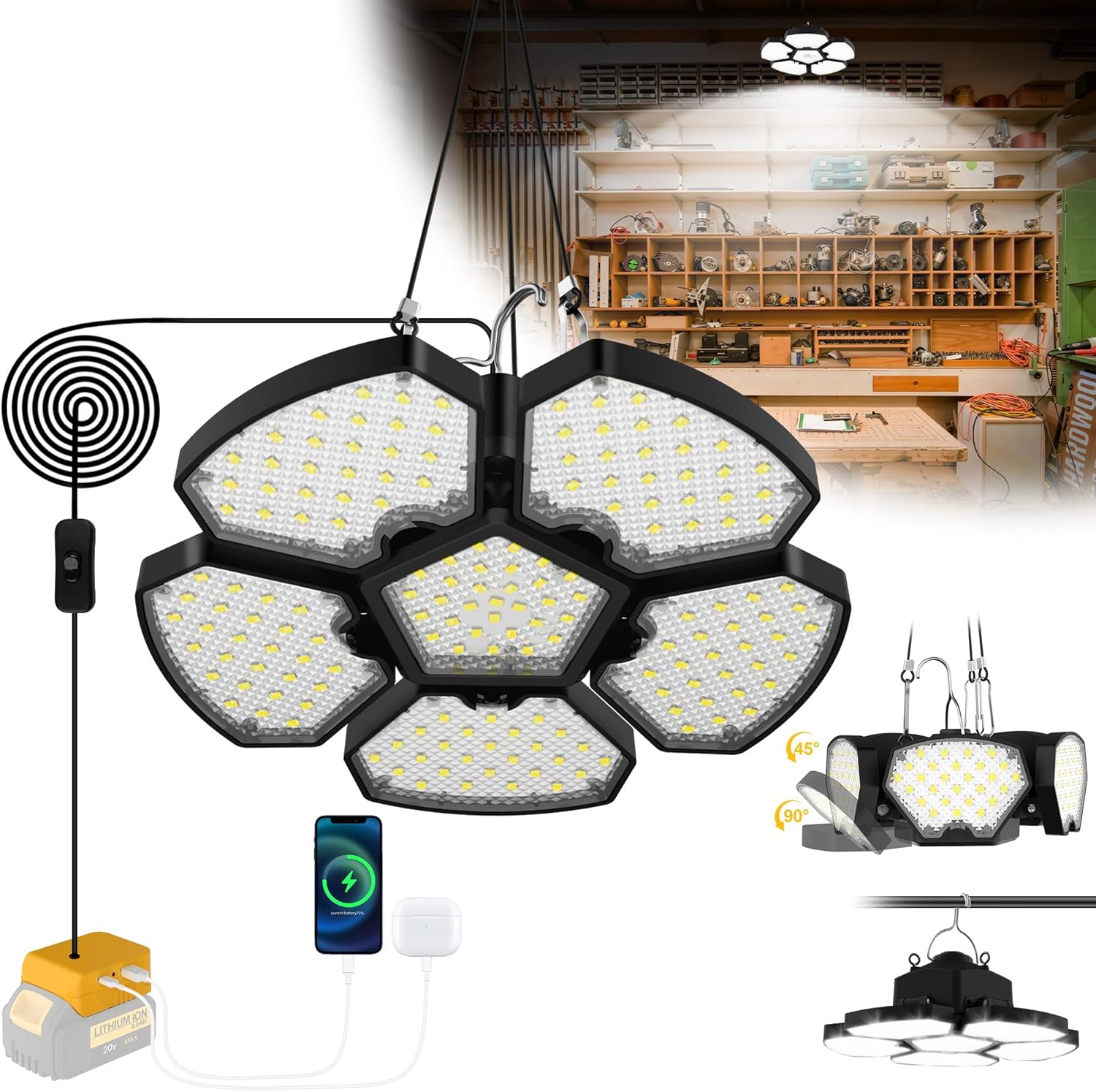 Batteriebetriebene LED-Arbeits – Outdoor Lighting Jobs Bewertung und Preis