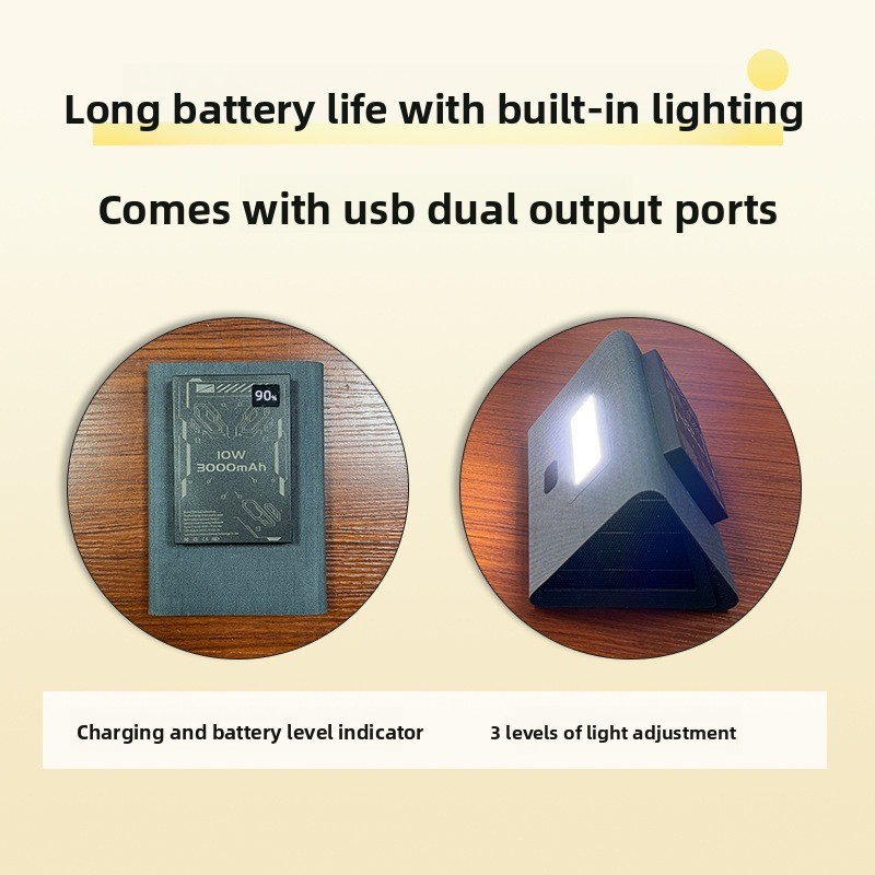Faltbares Solarpanel-Ladegerät – Outdoor Lighting Solar Panel Bewertung und Preis