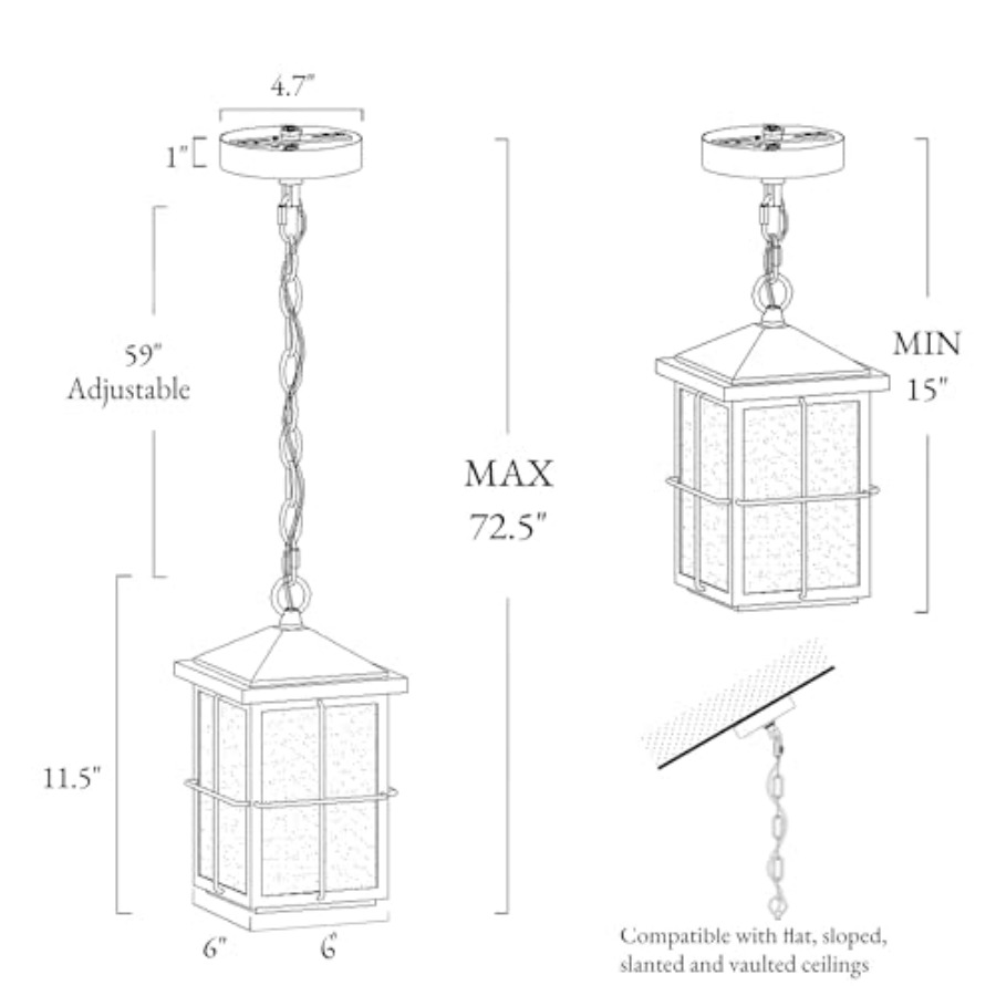 Außen-Pendelleuchte, Landhaus- – Lighting Fixture Outdoor Bewertung und Preis