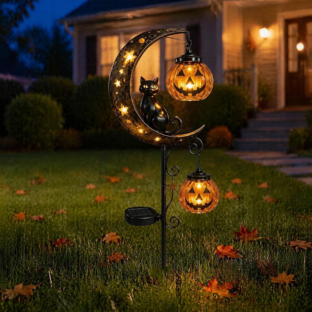 Solar-Halloween-Gartenleuchte  – Outdoor Lighting Bollards Bewertung und Preis