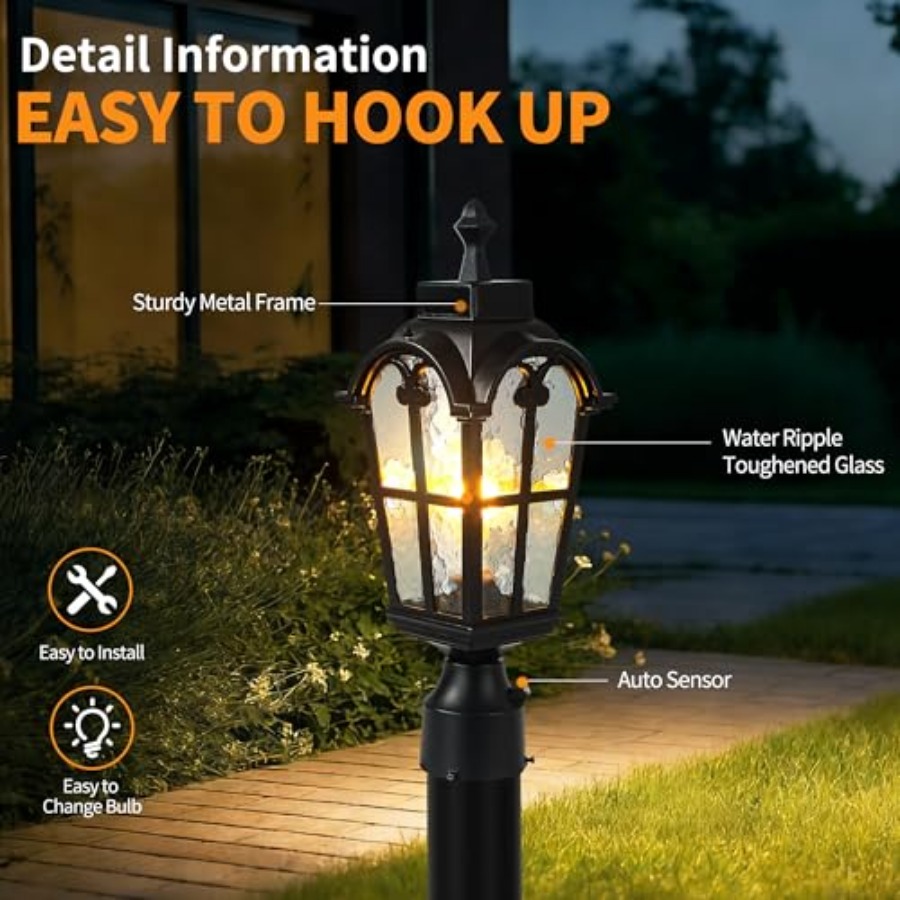 Sensor-Außenpfostenleuchten, w – Lighting Fixture Outdoor Bewertung und Preis