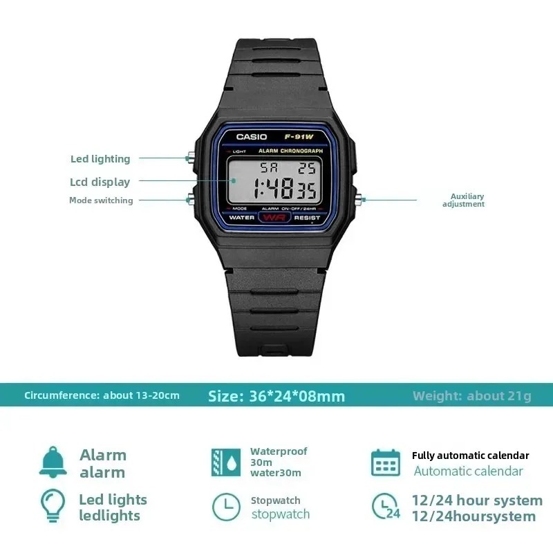 Casio F-91W-1 Modische Retro-A – Outdoor Lighting For Steps Bewertung und Preis
