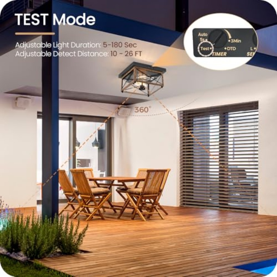 Außen-Deckenleuchte mit Bewegu – Outdoor Lighting Motion Sensor Bewertung und Preis