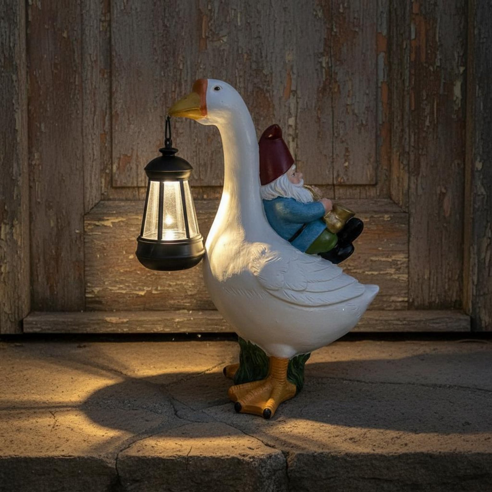 Gartenzwerg auf Gans Statue We – Outdoor Lighting Traditional Bewertung und Preis